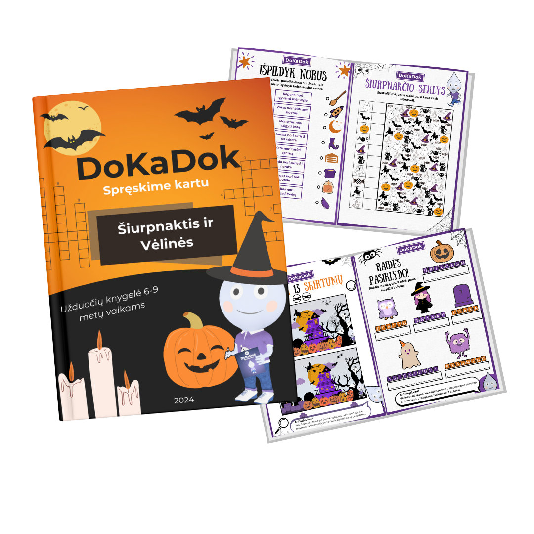"Šiurpnaktis ir Vėlinės" 6-9 metų vaikams (PDF)
