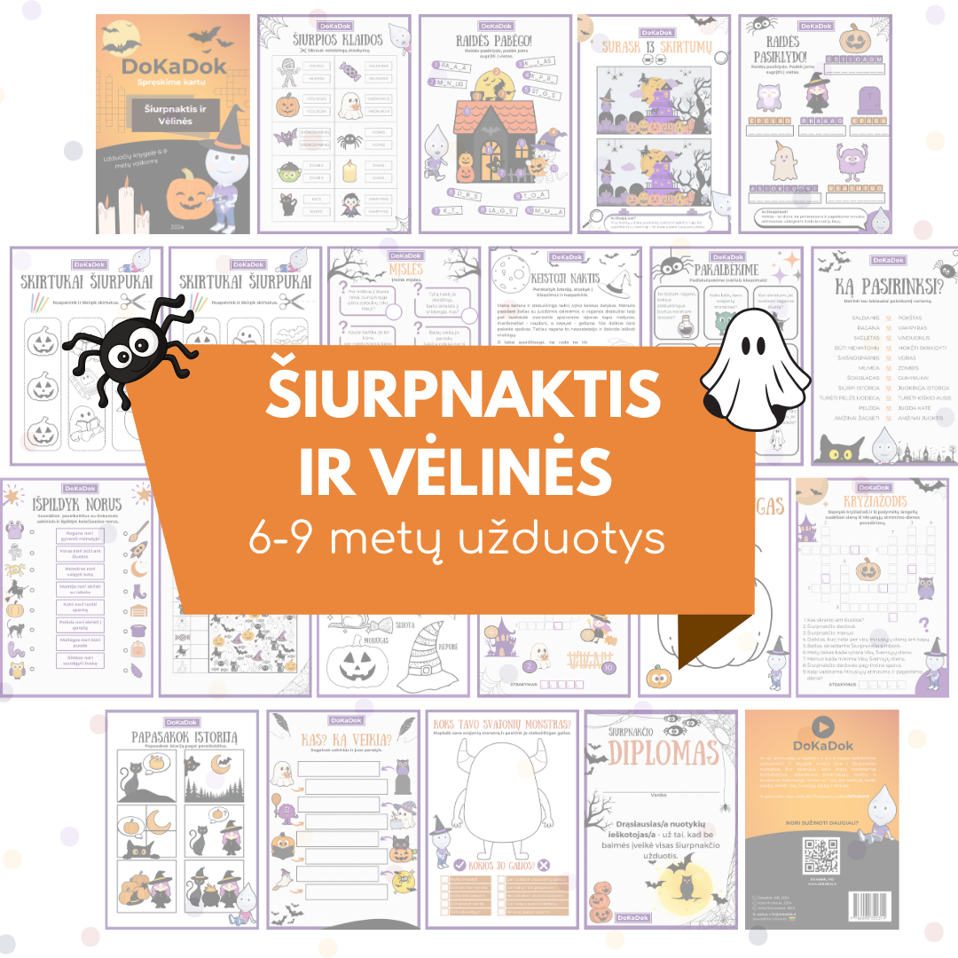 "Šiurpnaktis ir Vėlinės" 6-9 metų vaikams