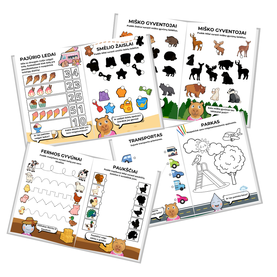 PDF Dokio ir Milos atostogų nuotykiai (2-4 metų)