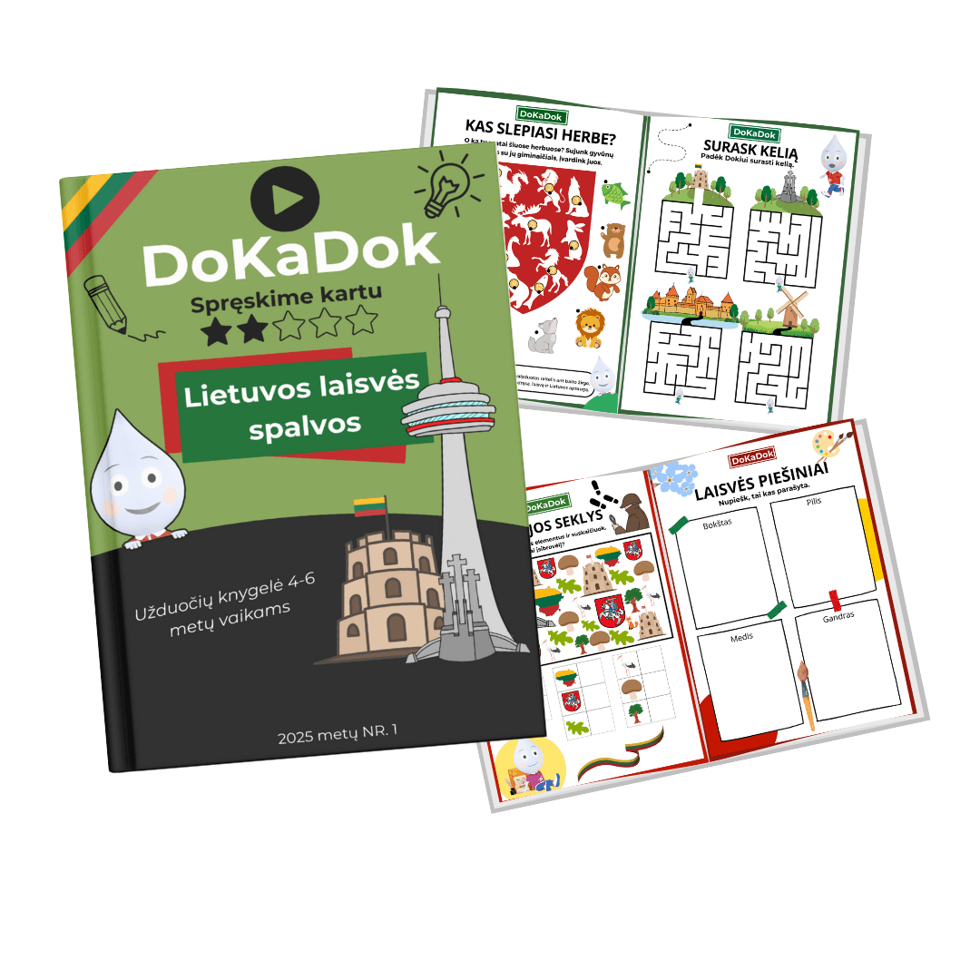 "Lietuvos laisvės spalvos" 4 - 6 metų vaikams (PDF) - DOKADOK