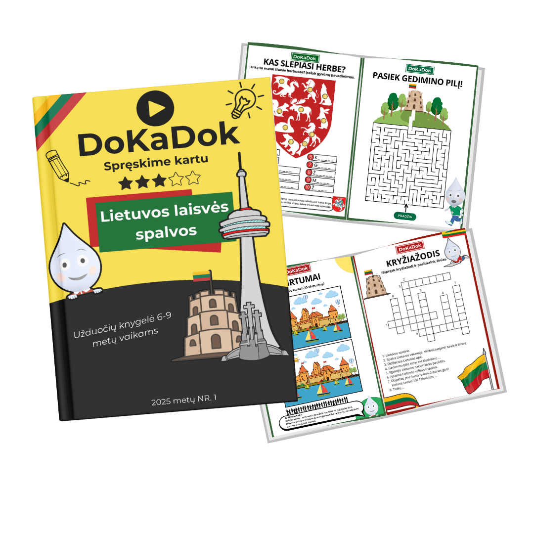 "Lietuvos laisvės spalvos" 6 - 9 metų vaikams (PDF) - DOKADOK