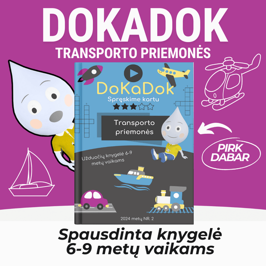 "Transporto priemonės" vaikams 6 - 9 metų - DOKADOK