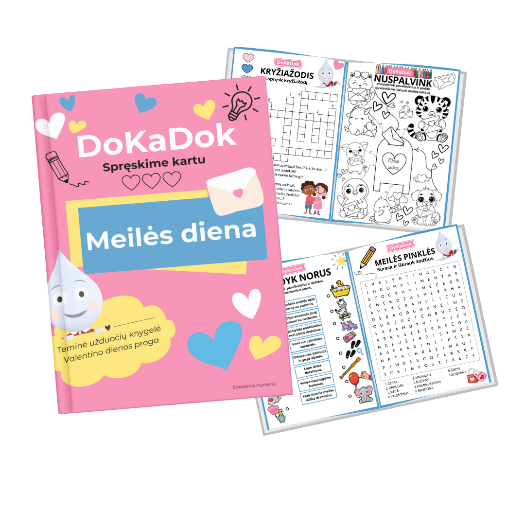 Užduočių knygelė vaikams "Meilės diena" (PDF) - DOKADOK