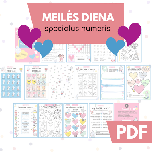 Užduočių knygelė vaikams "Meilės diena" (PDF) - DOKADOK