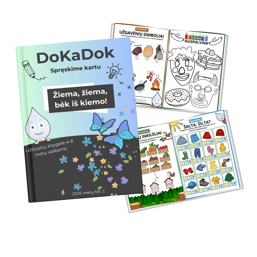 "Užgavėnės ir pavasaris" 4 - 6 metų vaikams (PDF) - DOKADOK