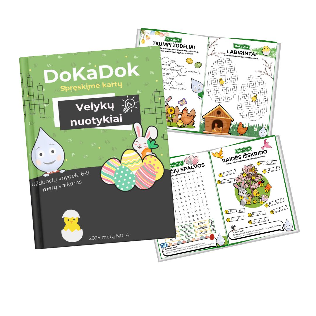 "Velykų nuotykiai" 6–9 metų vaikams (PDF) - DOKADOK