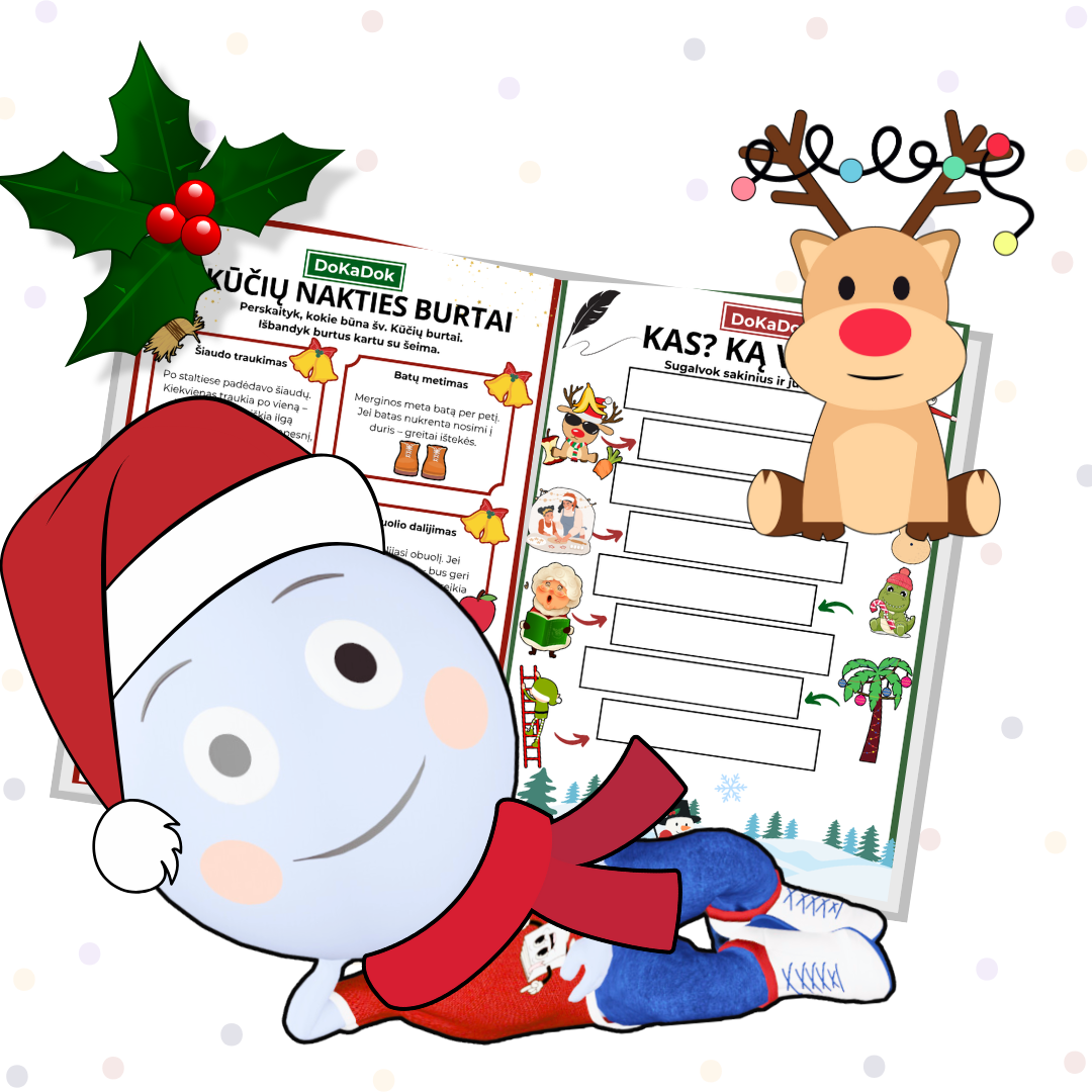 "Kalėdos" 6-9 metų vaikams (PDF)