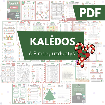 "Kalėdos" 6-9 metų vaikams (PDF)