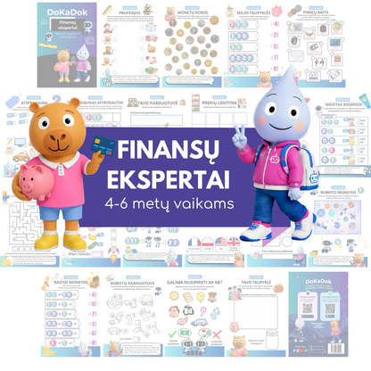 Finansų ekspertai (4-6 metų vaikams)