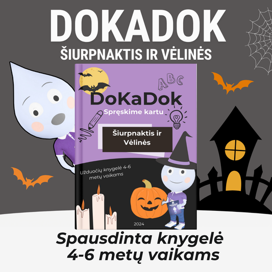 "Šiurpnaktis ir Vėlinės" 4-6 metų vaikams