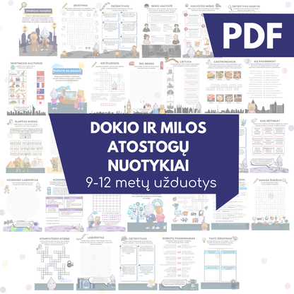 PDF Dokio ir Milos atostogų nuotykiai (9-12 metų)