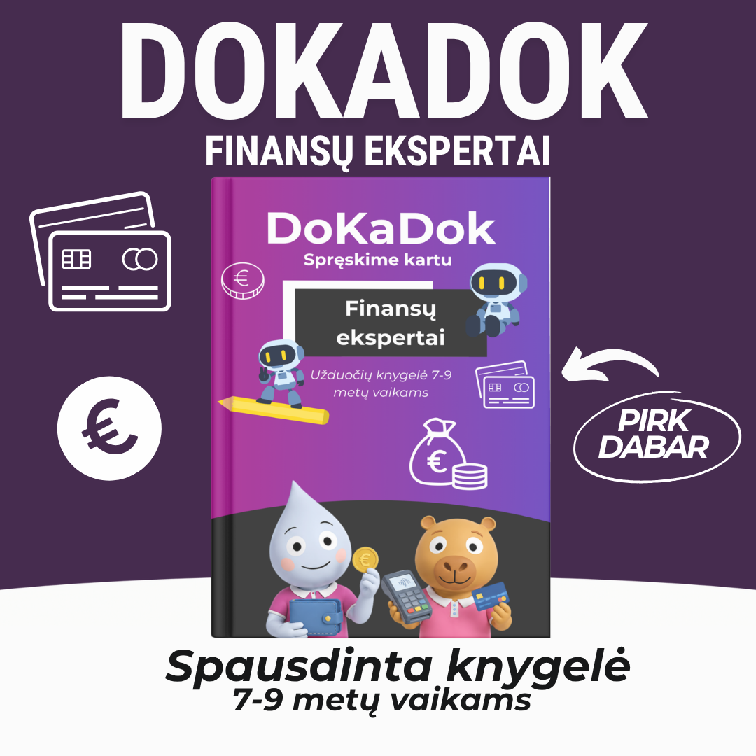 Finansų ekspertai (7-9 metų vaikams)