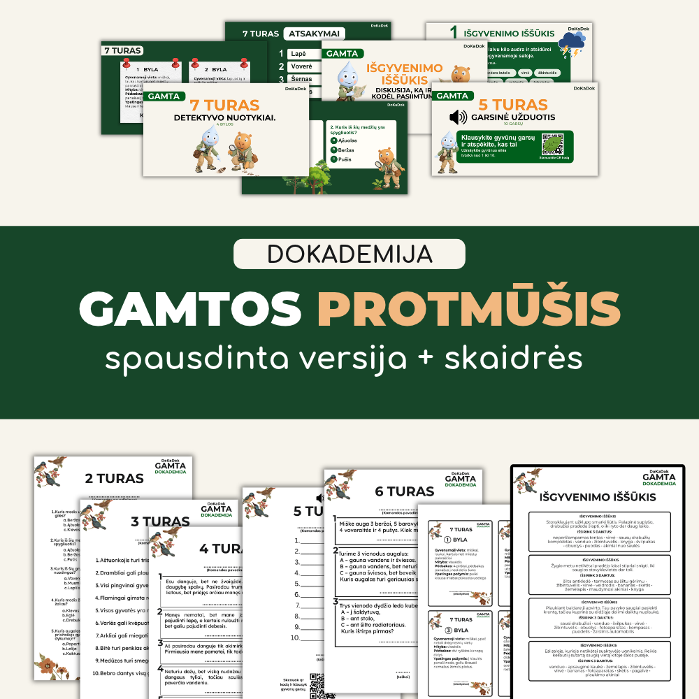 Dokademija protmūšis "Gamta"