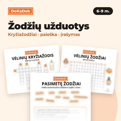 Vėlinių užduotys 6-9 metų vaikams