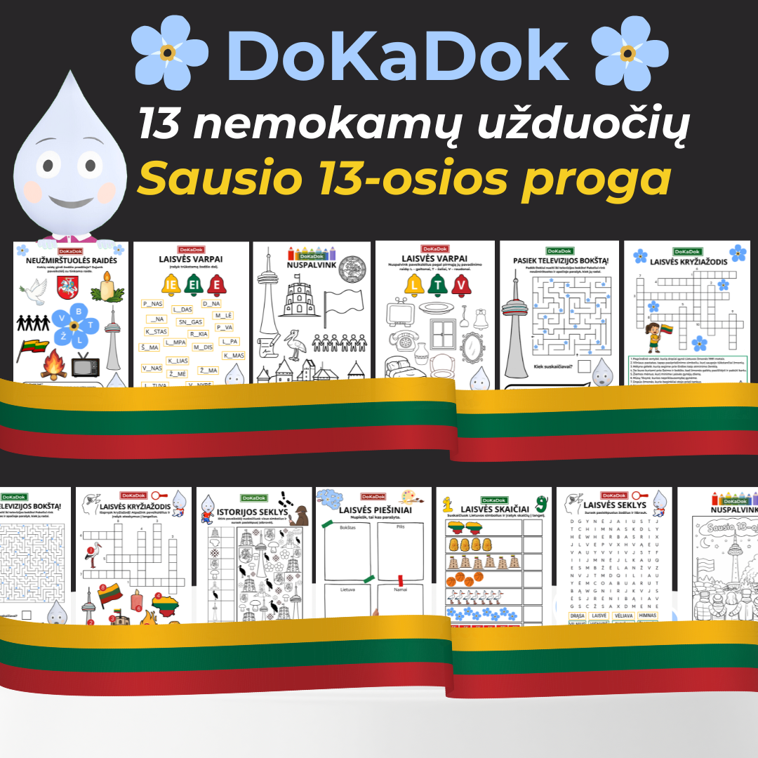 Sausio 13-osios užduotėlės