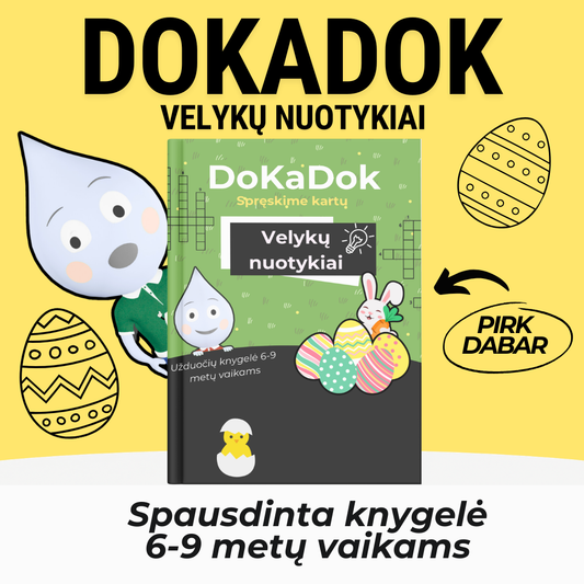 Velykų knygelė 6-9 metų vaikams