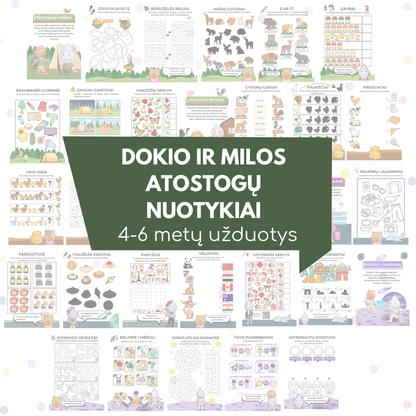 Dokio ir Milos atostogų nuotykiai (4-6 metų)