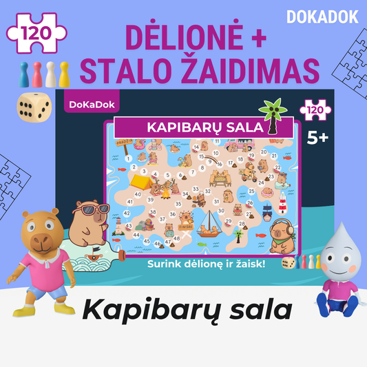 Dėlionė - stalo žaidimas "Kapibarų sala"