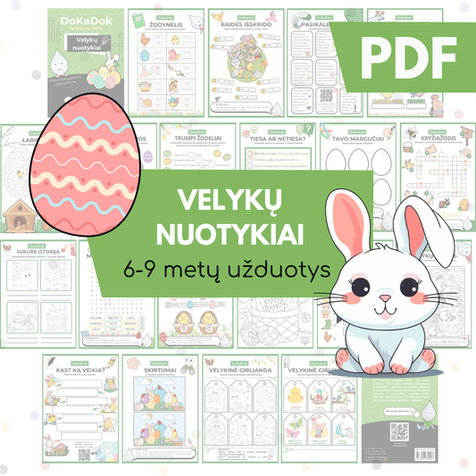 "Velykų nuotykiai" 6–9 metų vaikams (PDF) - DOKADOK